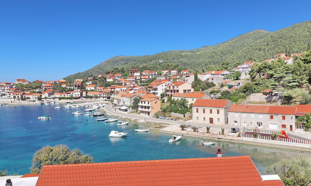 Brna Apartment | Apartments Peselj-One Bedroom Apartment with Balcony and Sea View