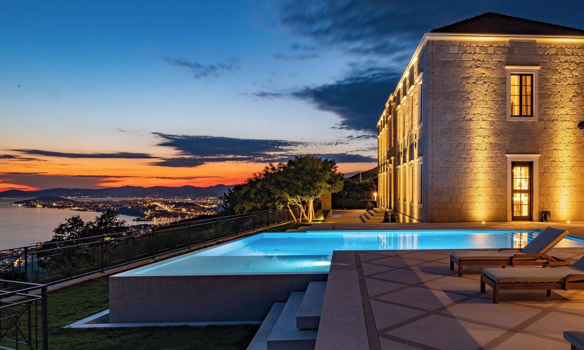 Podstrana Villa | Historic Schoolhouse with Spa, Infinity Pool and Views by Excelsior Villas