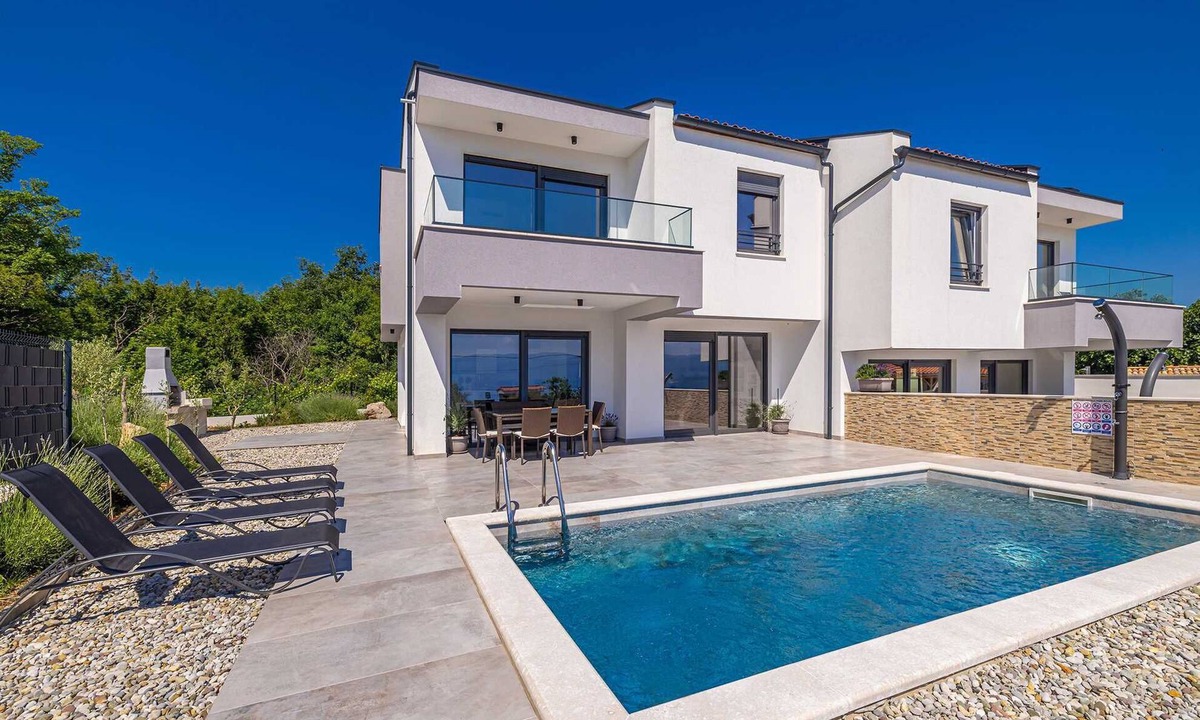 Risika House | Holiday house LAVANDA with pool and panoramic seaview