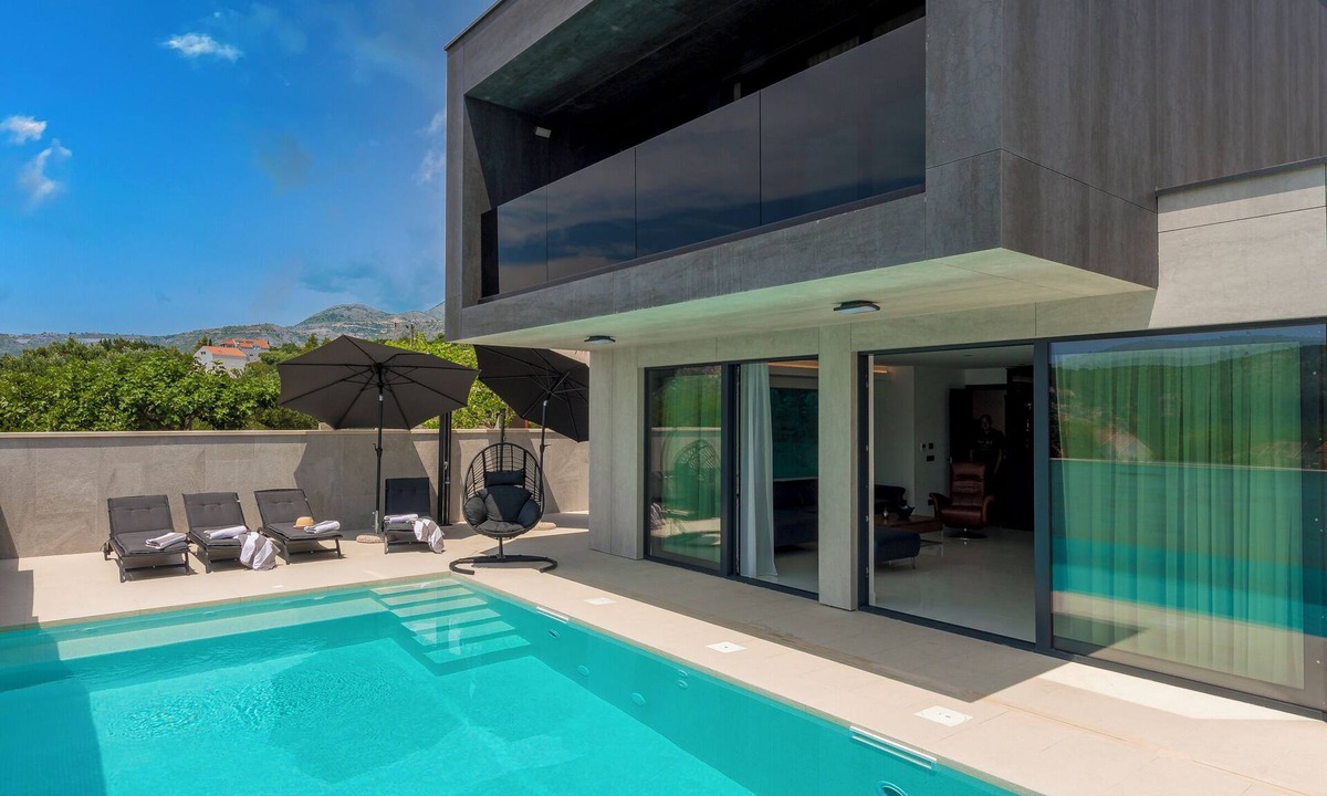 Zupa dubrovacka Villa | Luxury Villa Black Cube with heating pool