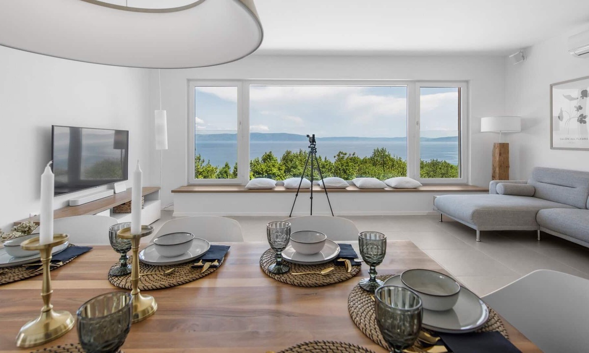 Rabac Villa | Luxury Villa Pure White with Pool