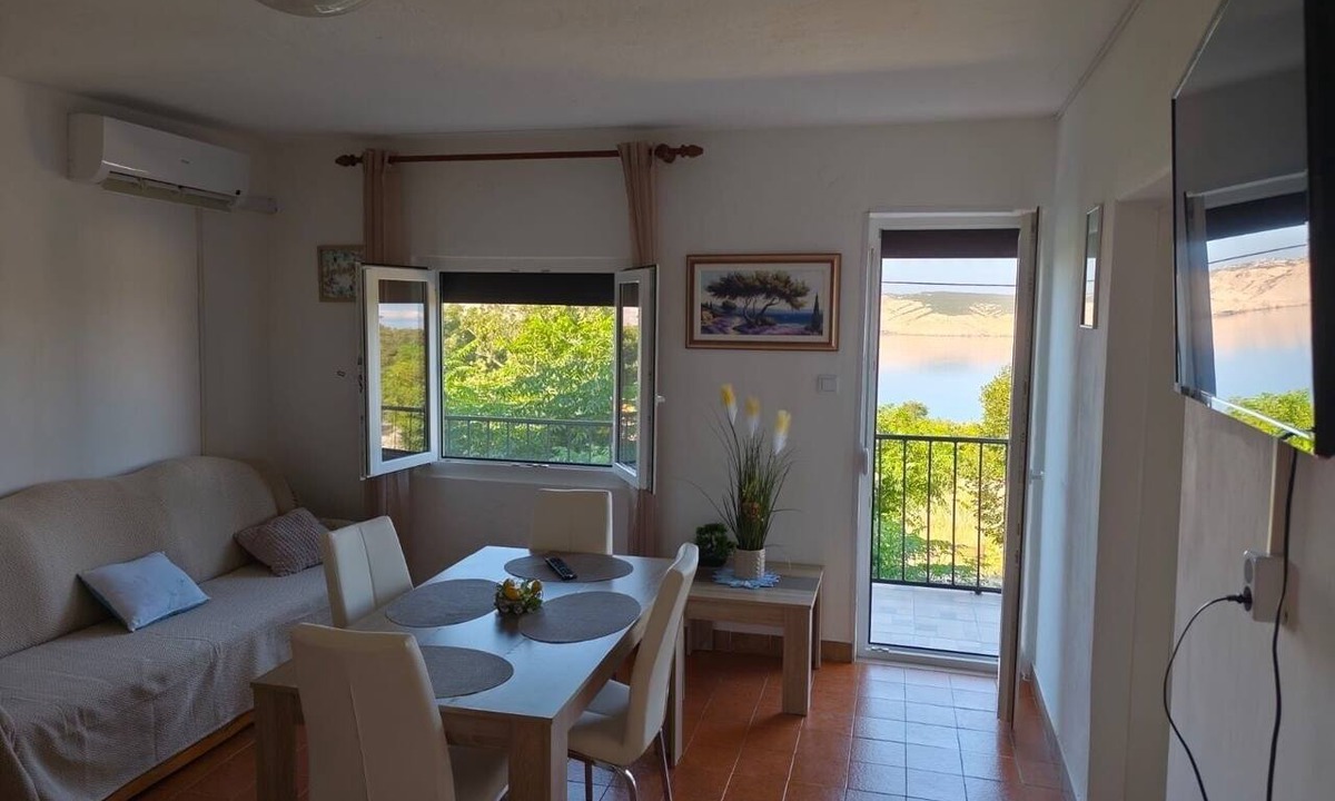Prizna Apartment | One bedroom apartment with balcony and sea view Prizna, Senj (A-27894-a)