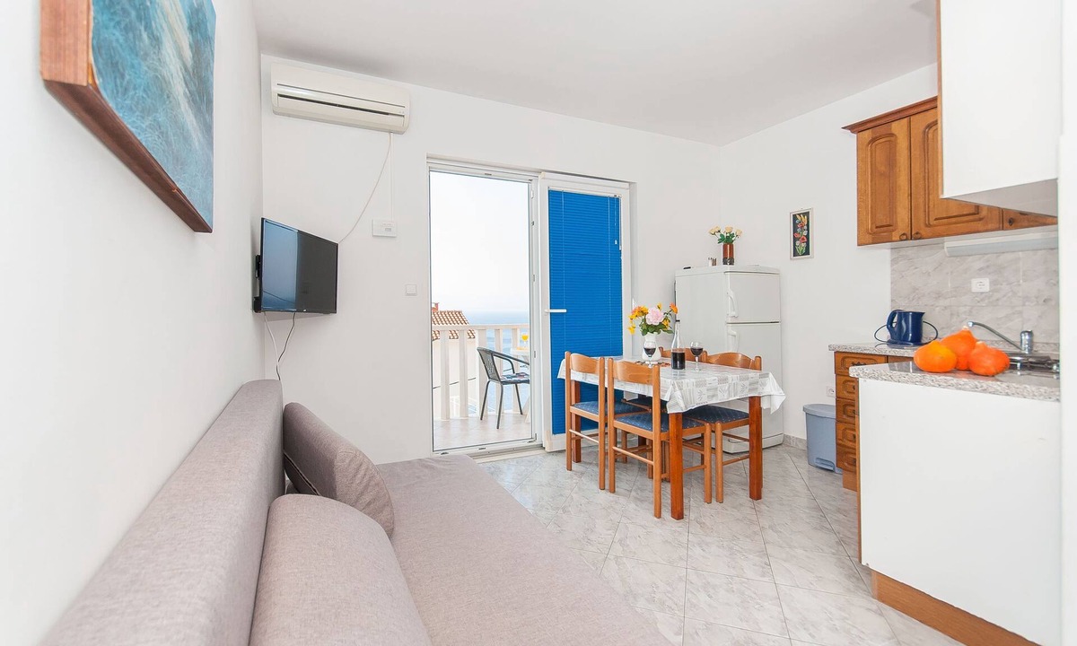 Pisak Apartment | One bedroom apartment with terrace and sea view Pisak, Omiš (A-2827-a)