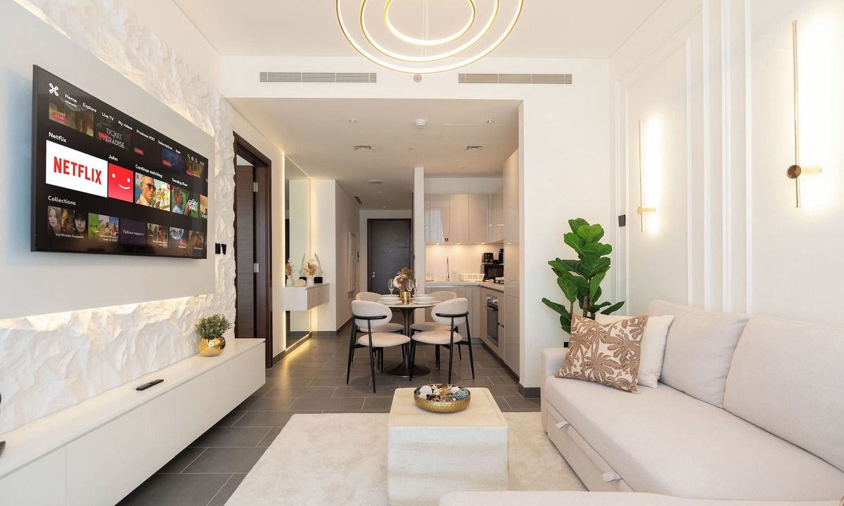 Nad Al Sheba Apartment | Premium 1BR Oasis - City Views & Pool