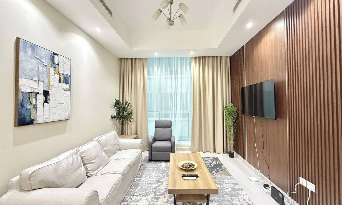 Sharjah Apartment | Sahab - Pearl Tower 1BHK 5 min From Alkhan Beach