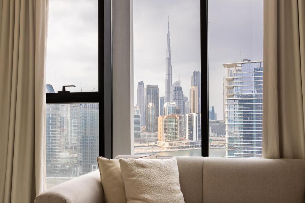 Business Bay Apartment | Simply Comfort Vacation Homes Rental Upside Living Business Bay Stunning Panoramic Burj Cityline Views