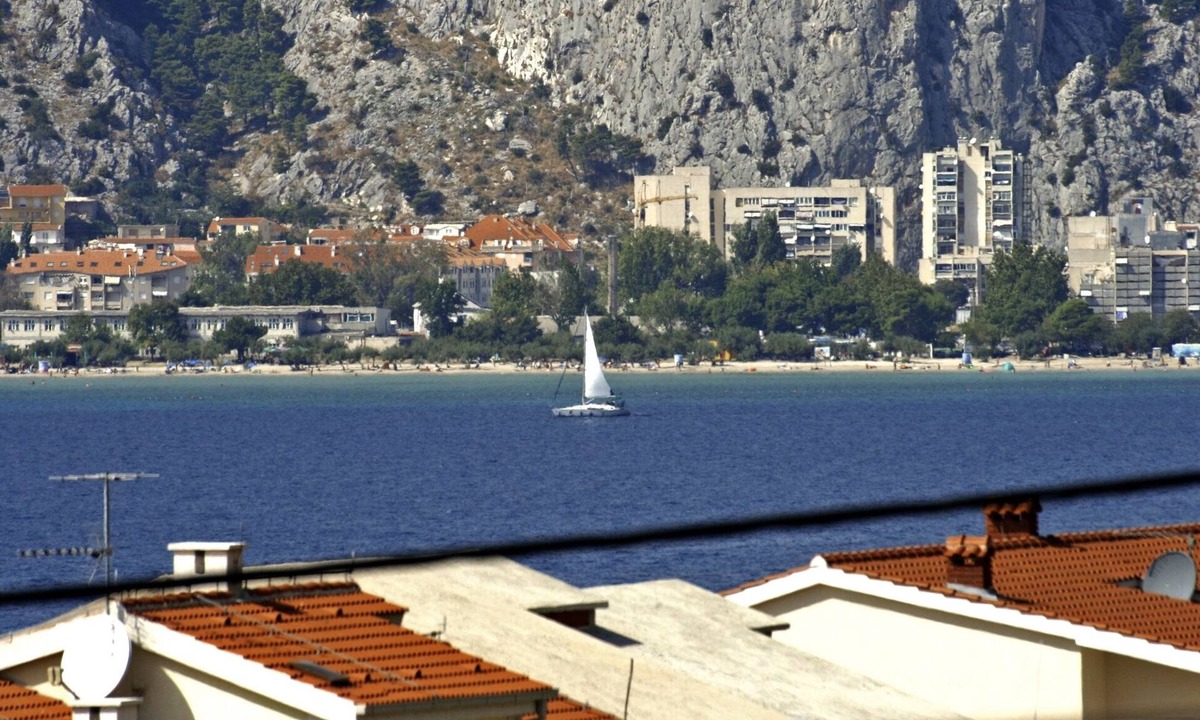Tice Apartment | Studio flat with balcony and sea view Nemira (Omiš) (AS-4652-c)