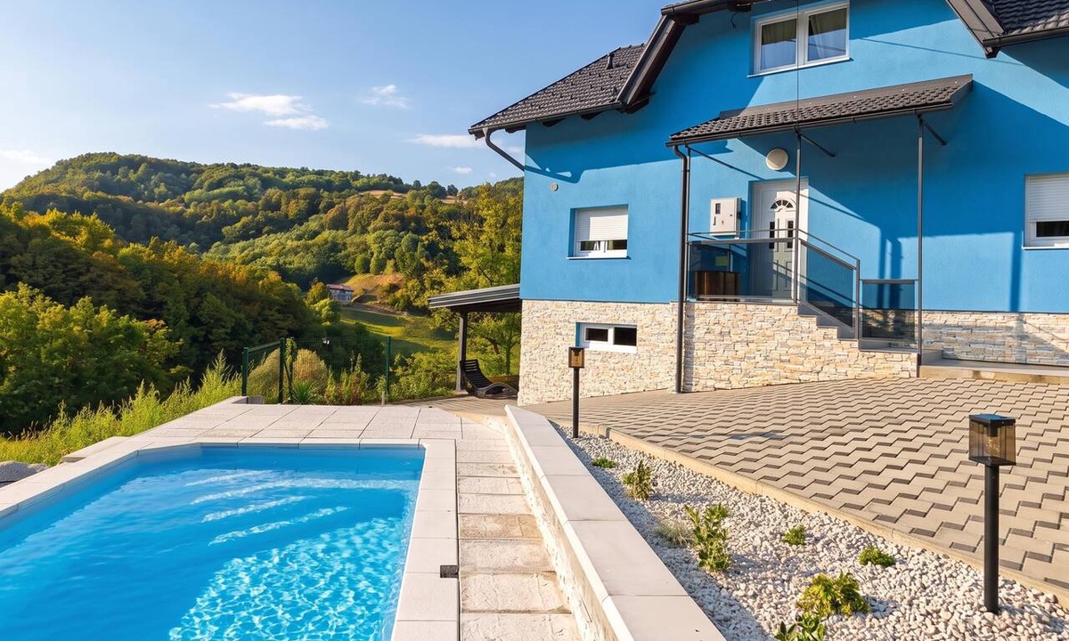 Desinic House | The Blue House with Sauna & Jacuzzi, Desinić, Croatia