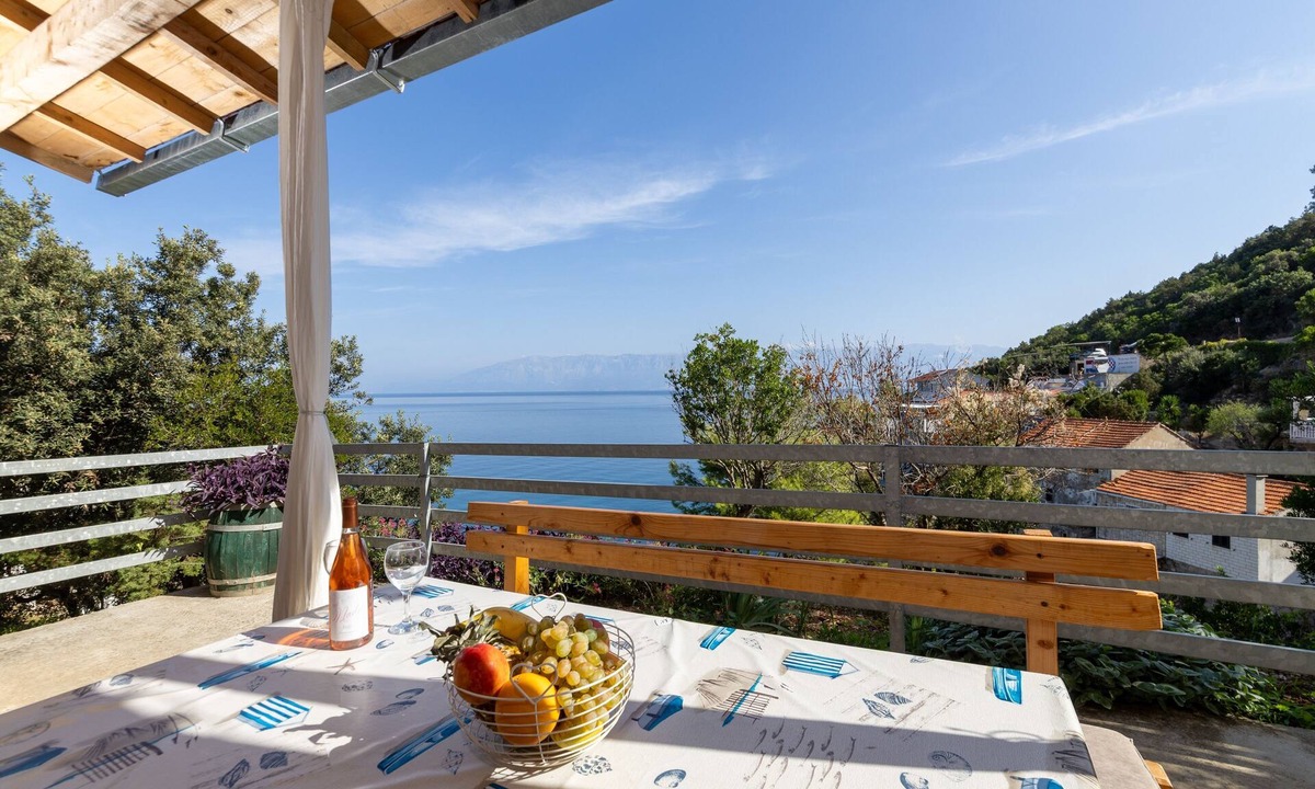 Gdinj Apartment | Two bedroom apartment with terrace and sea view Cove Pobij, Hvar (A-7506-a)