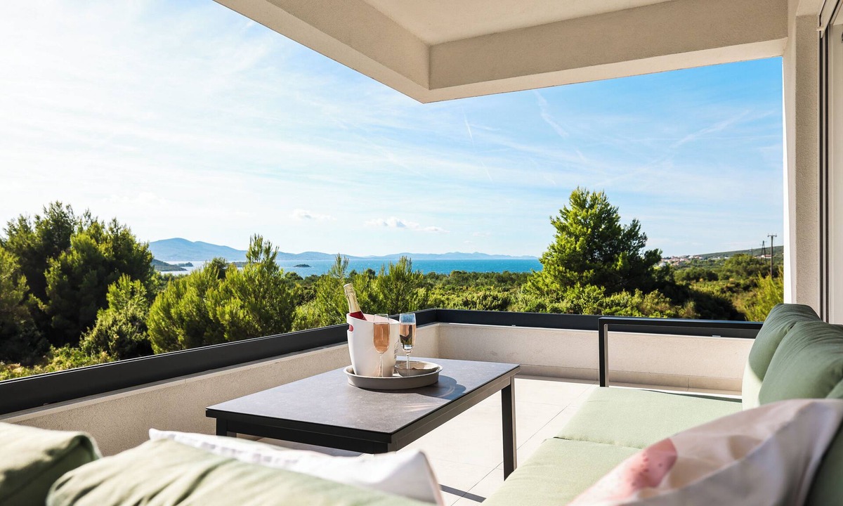 Turanj Apartment | View of the "heart island" Croatia, Turanj, Welcome to Apartment ELA