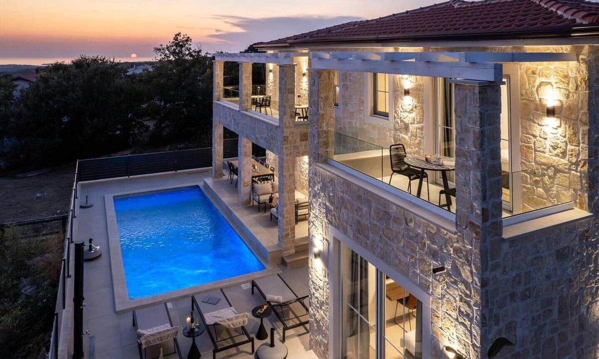 Brnobici House | Villa Bella Vista with Pool and Seaview