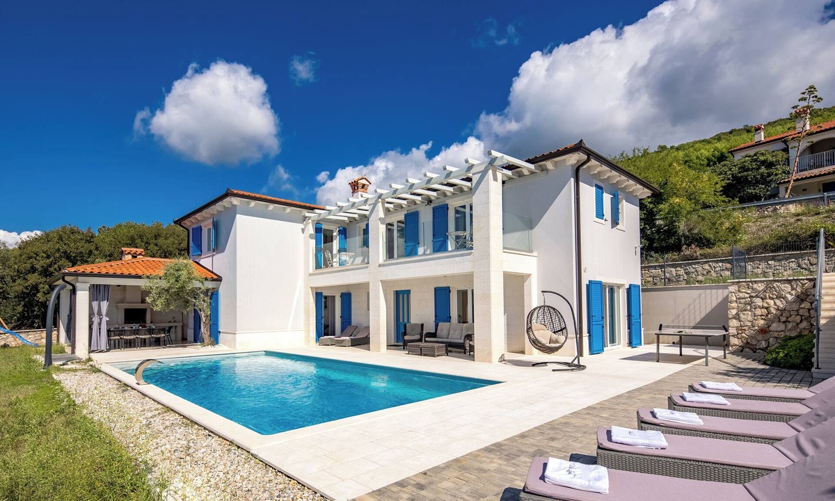 Rasa Villa | Villa Luka with Private Pool & Sea View, Labin, Croatia