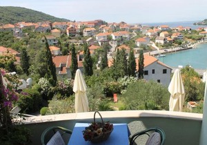 Apartment in Kali with sea view, balcony, air conditioning, Wi-Fi (4566-4)