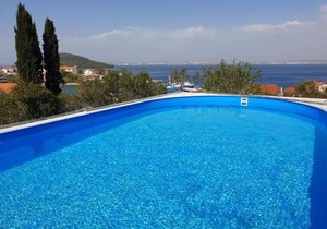 Apartment in Kali with Sea View, Balcony, Air Conditioning, Wi-Fi (4566-6)
