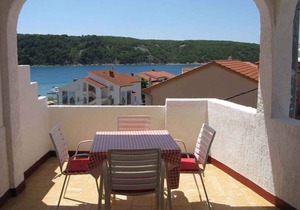 Holiday apartment with terrace and air conditioning in Kampor