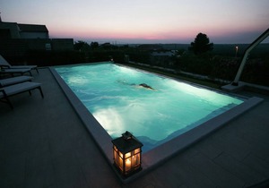 Luxury villa with private, heated pool and panoramic view, 2 km from Sveti Lovrec