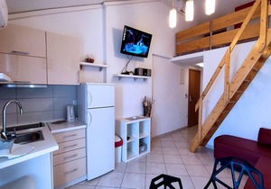 One bedroom apartment with terrace and sea view Tučepi, Makarska (A-6058-a)