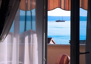 One bedroom apartment with terrace and sea view Tučepi, Makarska (A-6058-a)