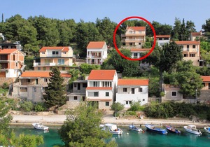 One bedroom apartment with terrace and sea view Basina, Hvar (A-12420-c) in Vrbanj