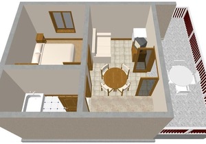 One bedroom apartment with terrace and sea view Žman, Dugi otok (A-873-a)