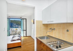Studio flat near beach Cove Pokrivenik, Hvar (AS-5231-d)