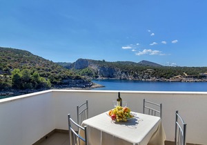 Studio flat near beach Cove Pokrivenik, Hvar (AS-5231-d)
