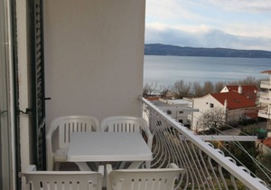 Studio flat with balcony and sea view Duće, Omiš (AS-7532-c)