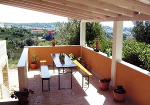 Two bedroom apartment with balcony and sea view Seget Vranjica, Trogir (A-8507-c)