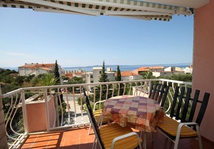 Two bedroom apartment with terrace and sea view Tučepi, Makarska (A-6817-c)