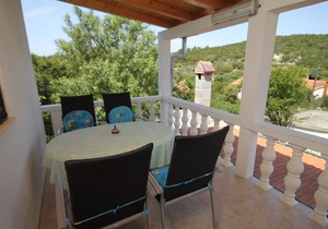 Two bedroom apartment with terrace and sea view Cove Zarace (Gdinj), Hvar (A-4597-a)