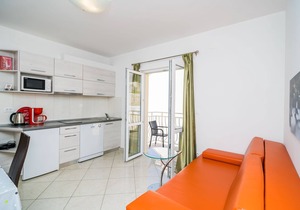 Villa Samba - Standard One-Bedroom Apartment with Balcony and Sea View