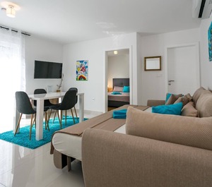Ferienwohnung Vantačići Für Personen Schlafzimmer 