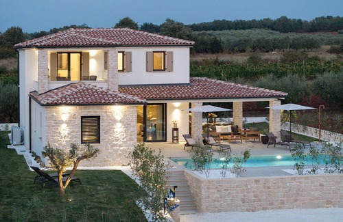 Nova Vas Villa | Luxury and Elegant Designer Villa with Heated Pool