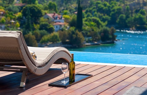 Sutivan Villa | Luxury Beachfront Villa Blue Star of Brac with private pool at the beach on Brac Island - Bobovisca