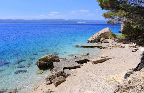 Marusici Apartment | Studio flat with balcony and sea view Marušići, Omiš (AS-1024-a)