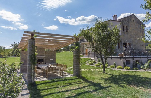 Sveti Bartol Villa | Villa Paradiso in Central Istria for 11 people with large garden, sea view & wellness