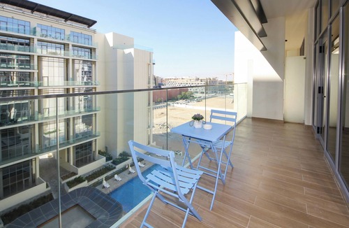 Masdar City Apartment | 1B - Luxury 1BR with Pool & Gym near Abu Dhabi Airport
