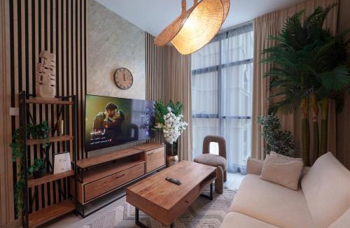 Sharjah Apartment | 1BR Forest Honeymoon Suite With Pool View CB1-6-RA4-213-1br-