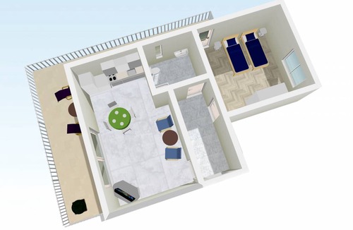 Trogir Apartment | 48 m² Apartment ∙ 1 bedroom ∙ 2 guests