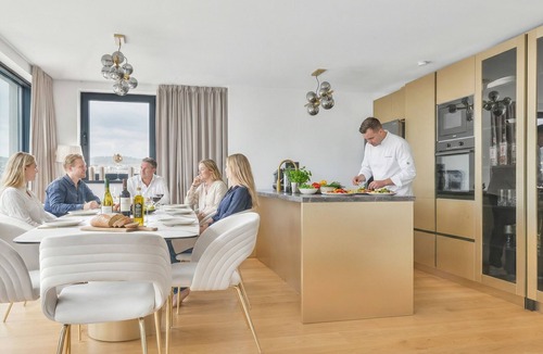 Okrug Gornji House | Deluxe Villa Palace Nera seafront HEATED POOL Private Chef & SPA