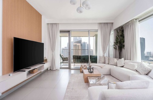 Za'abeel 2 Apartment | Elegant 3BR w Burj Khalifa & Fountain View