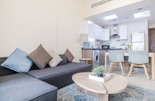 Discovery Gardens Apartment | Elegant Home next to Metro Station in Al Furjan