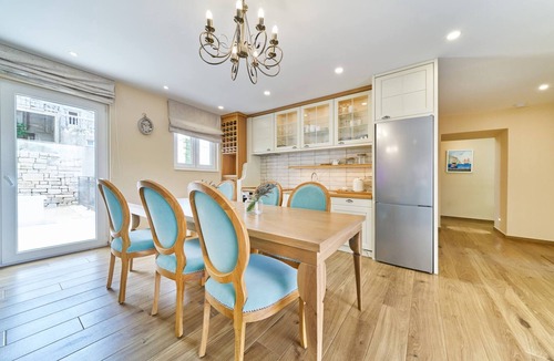 Jesenice Villa | Exclusive Villa Amara with infinity heated pool - sea view, family, stylish, pet friendly, jacuzzi, sauna, bbq, 5 parking spaces