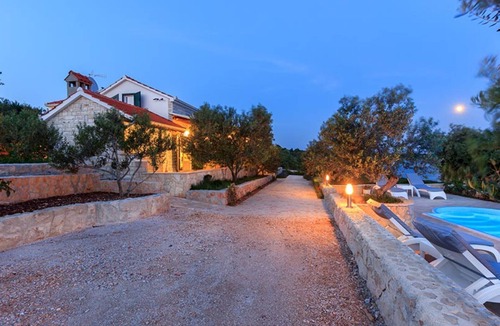 Okrug Villa | FourBedroom Beachfront Villa with Pool