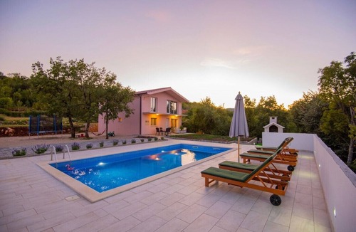 Podbablje Villa | Holiday house Elizabeta with private pool, jacuzzi