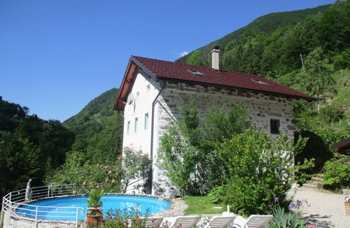 Tolmin House | House Pri Macku from 1919, pool, pavillion, hot tube, wine cellar in Soca valley