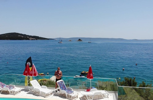 Seget Vranjica Apartment | Split-Dalmatia-Most beautiful sea view on Adriatic,beach on the sea,heated pool