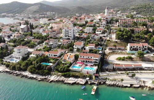 Seget Vranjica Apartment | Split-Dalmatia-Most beautiful sea view on Adriatic,beach on the sea,heated pool