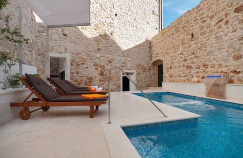 Bol Villa | Luxury Villa Bol with private pool, Jacuzzi and sauna by the sea in center of Bol on Brac island