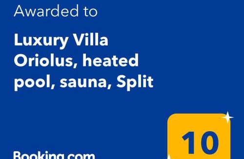 Srinjine Villa | Luxury Villa Oriolus, heated pool, sauna, Split
